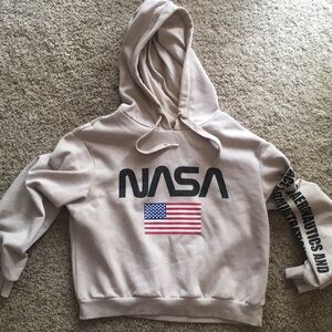 H&M NASA cropped hoodie.